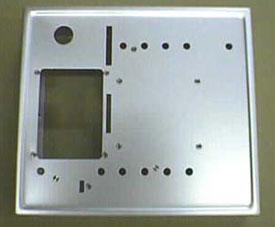 Control Panel brushed aluminum with welded corners