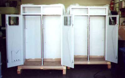Scrubber Cabinet (self closing doors and windows).